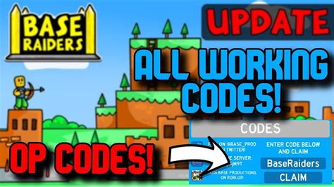 codes base raiders|ALL WORKING CODES .